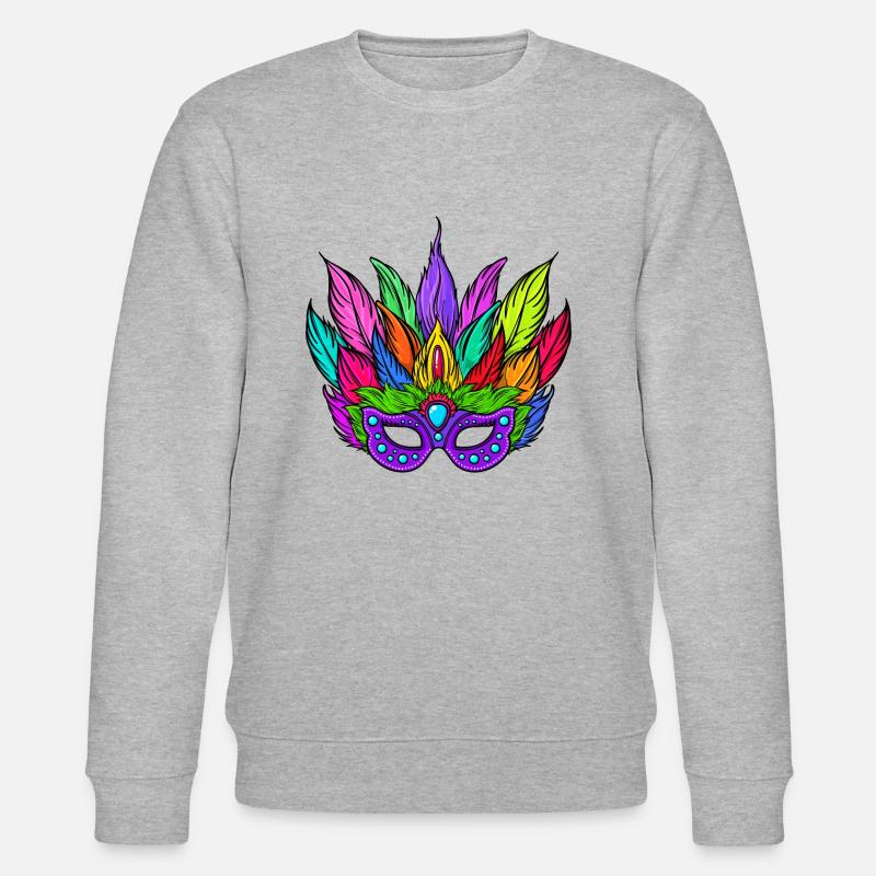 Carnaval carnaval masques - Sweat bio CHANGER Stanley/Stella Unisexe - gris chiné