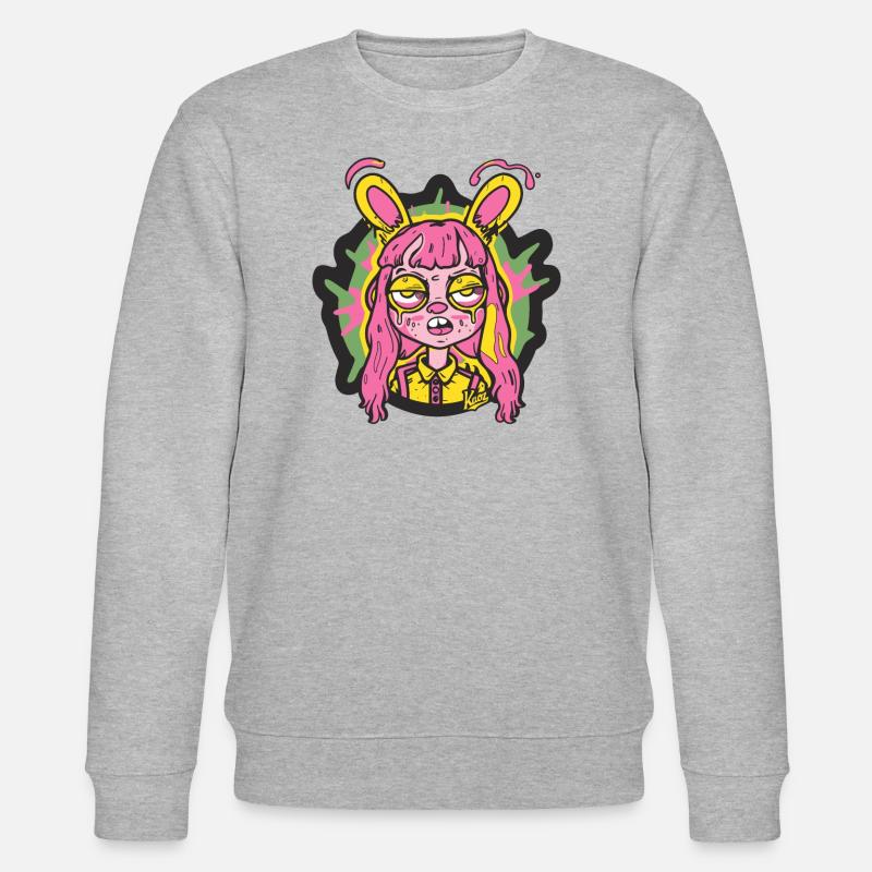 Un étrange lapin - Sweat bio CHANGER Stanley/Stella Unisexe - gris chiné