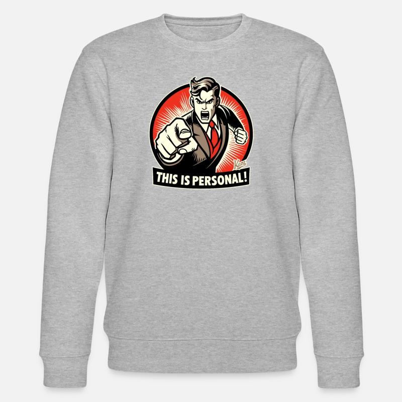 Das ist persönlich! - Stanley/Stella Unisex Bio-Sweatshirt CHANGER - Grau meliert