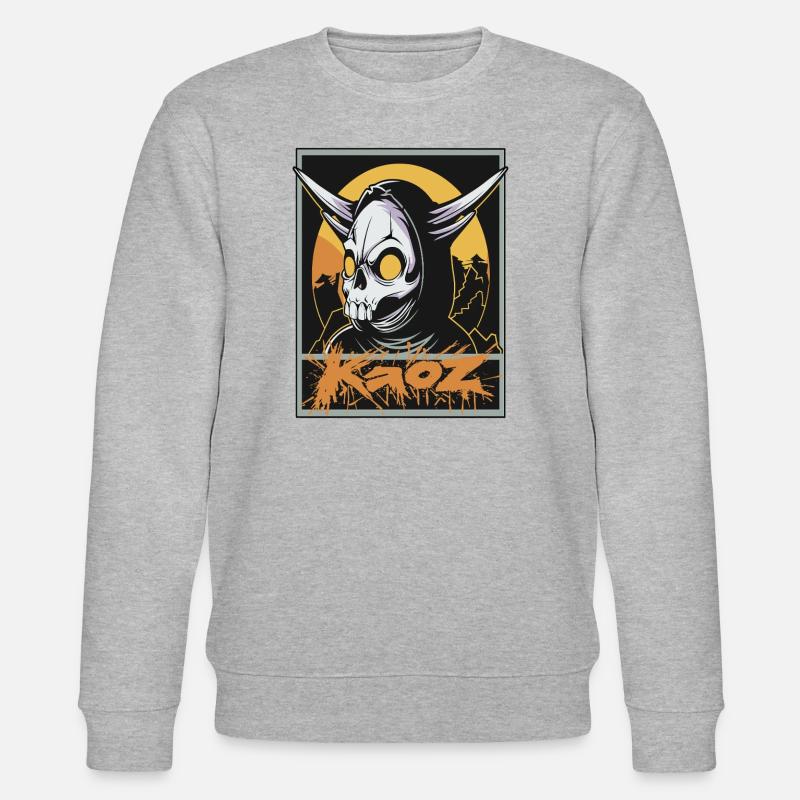 Doom Reaper – Infernal Grim Reaper - Stanley/Stella CHANGER Unisex Organic Sweatshirt - heather grey