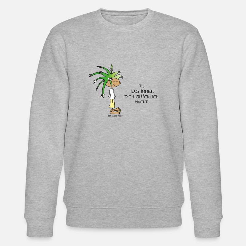 Glücklich - Stanley/Stella Unisex Bio-Sweatshirt CHANGER  - Grau meliert