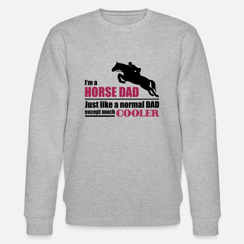 papa cheval - cheval papa - Sweat bio CHANGER Stanley/Stella Unisexe - gris chiné