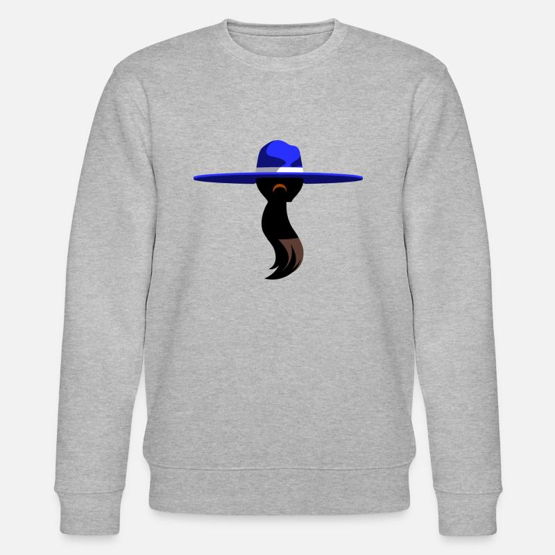 Frau mit Sombrero - Stanley/Stella Unisex Bio-Sweatshirt CHANGER  - Grau meliert