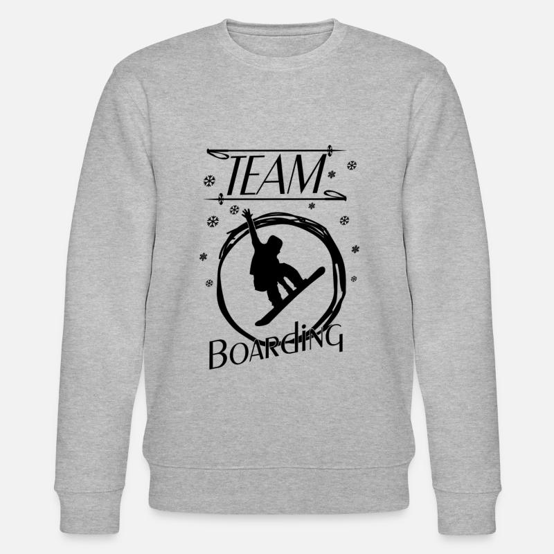 team boarding - Stanley/Stella Unisex Bio-Sweatshirt CHANGER  - Grau meliert