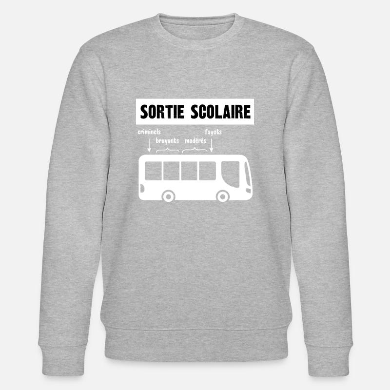 sortie scolaire - Sweat bio CHANGER Stanley/Stella Unisexe - gris chiné
