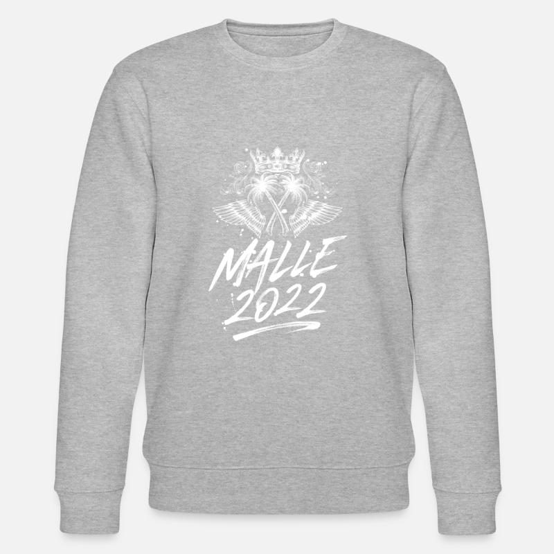 malle 2022 krone palmen - Sweat bio CHANGER Stanley/Stella Unisexe - gris chiné