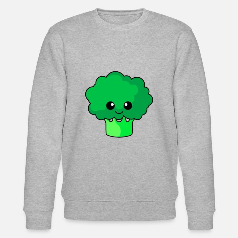 Broccoli Comic - Stanley/Stella Unisex Bio-Sweatshirt CHANGER  - Grau meliert
