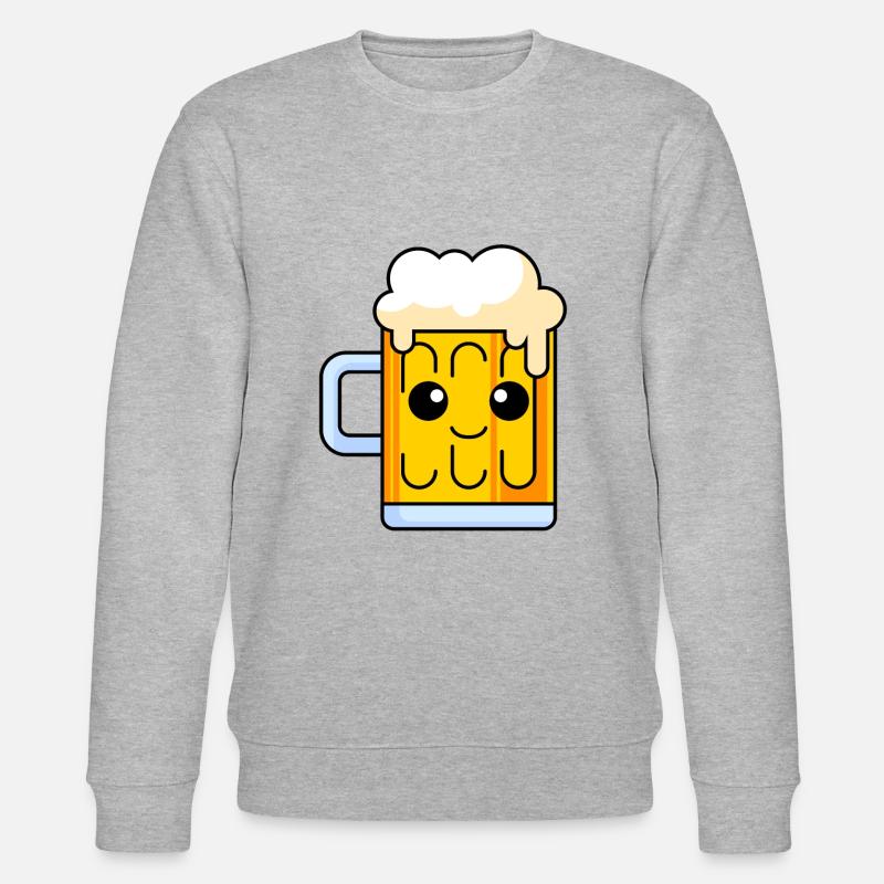 Bier Comic - Stanley/Stella Unisex Bio-Sweatshirt CHANGER  - Grau meliert