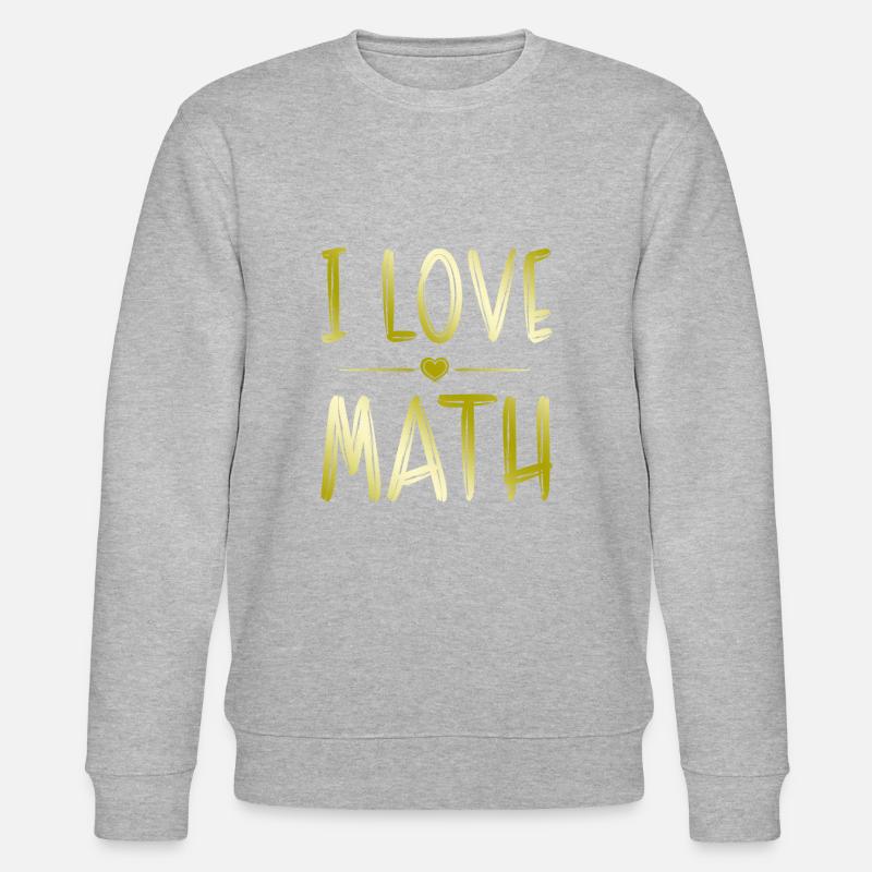 Ich liebe Mathe - Stanley/Stella Unisex Bio-Sweatshirt CHANGER  - Grau meliert