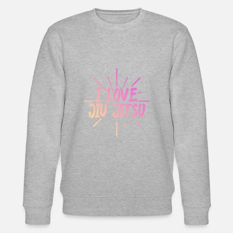 Ich liebe Jiu Jitsu - Stanley/Stella Unisex Bio-Sweatshirt CHANGER - Grau meliert
