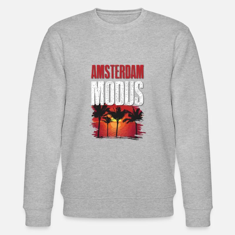 Amsterdam Modus - Stanley/Stella Unisex Bio-Sweatshirt CHANGER  - Grau meliert