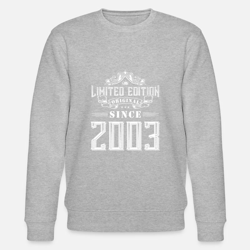 Édition limitée 2003 - Sweat bio CHANGER Stanley/Stella Unisexe - gris chiné