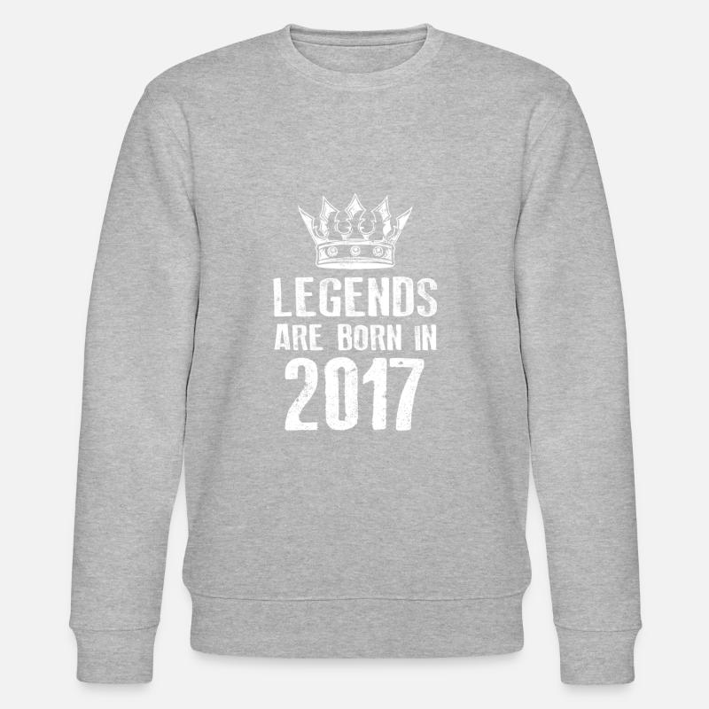 Légendes 2017 nées en - Sweat bio CHANGER Stanley/Stella Unisexe - gris chiné