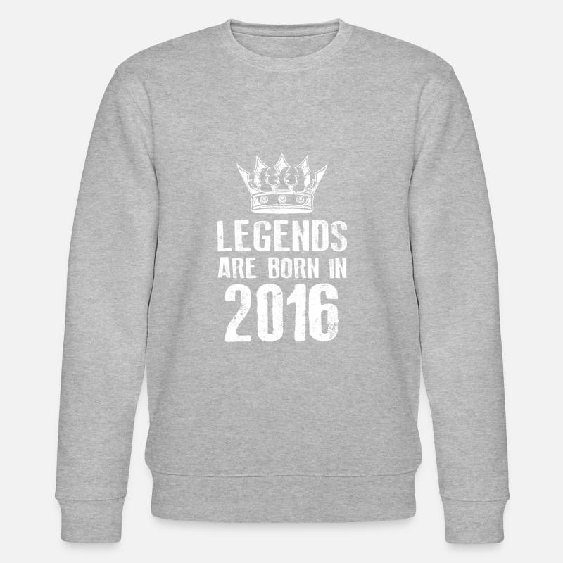 Légendes 2016 nées en - Sweat bio CHANGER Stanley/Stella Unisexe - gris chiné