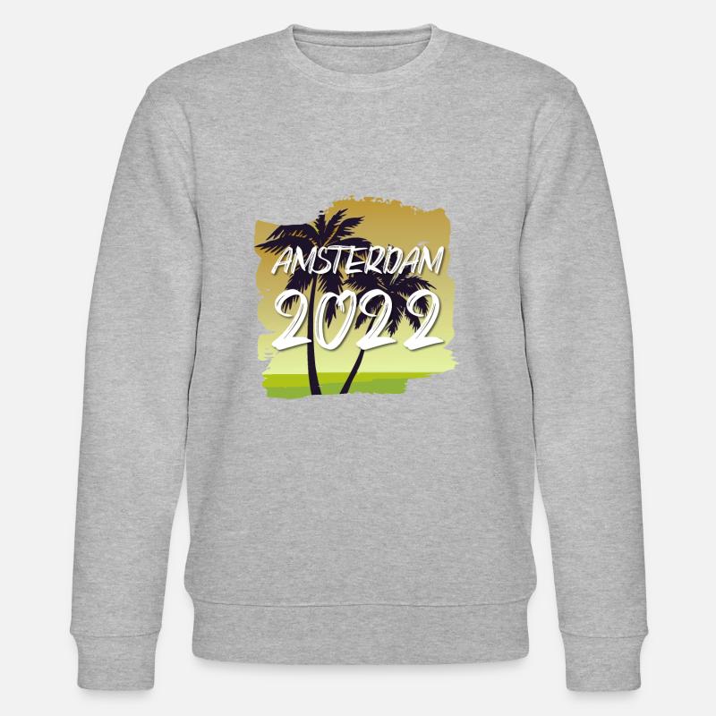 Amsterdam 2022 - Stanley/Stella Unisex Bio-Sweatshirt CHANGER  - Grau meliert