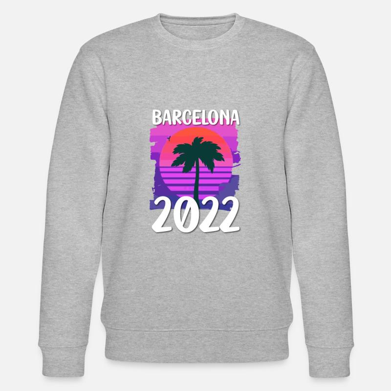 Barcelone 2022 - Sweat bio CHANGER Stanley/Stella Unisexe - gris chiné