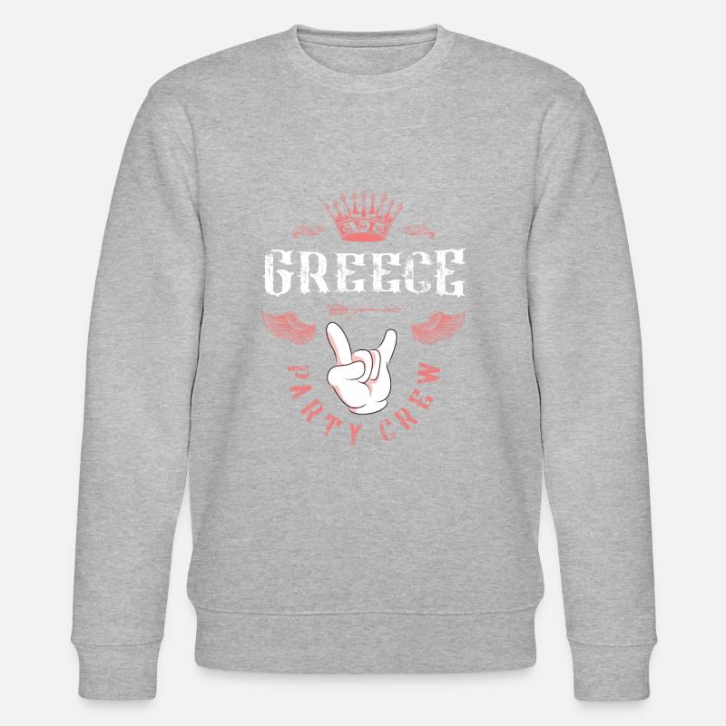 Greece Party Crew - Stanley/Stella CHANGER Unisex Organic Sweatshirt - heather grey