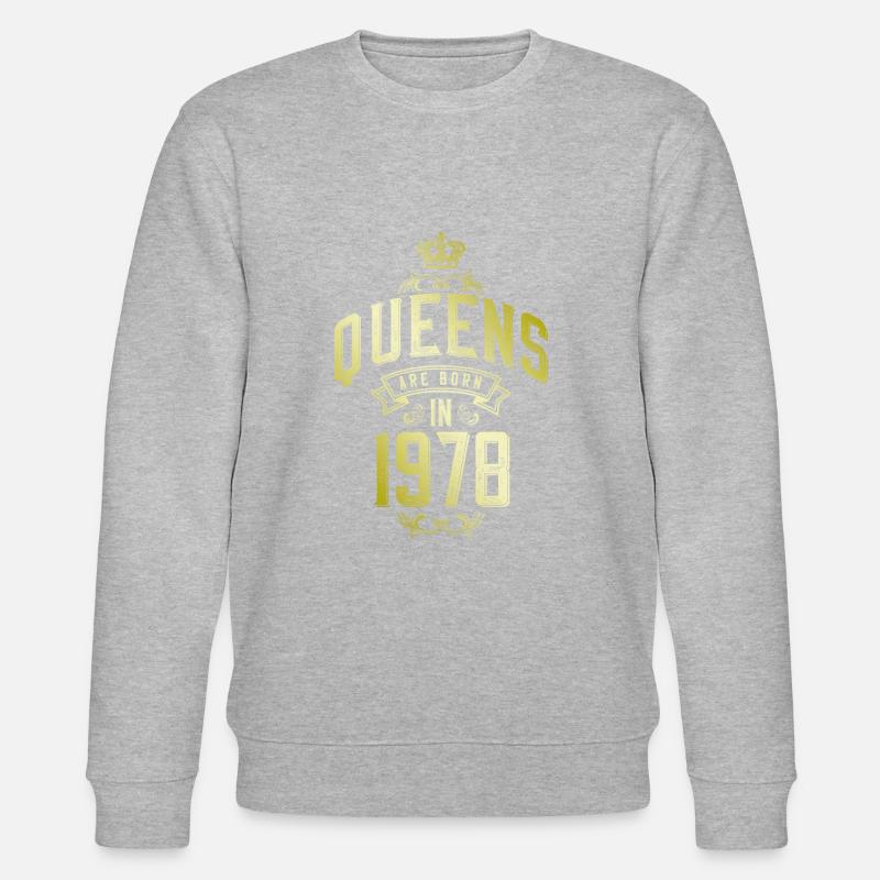 Queens nés en 1978 - Sweat bio CHANGER Stanley/Stella Unisexe - gris chiné
