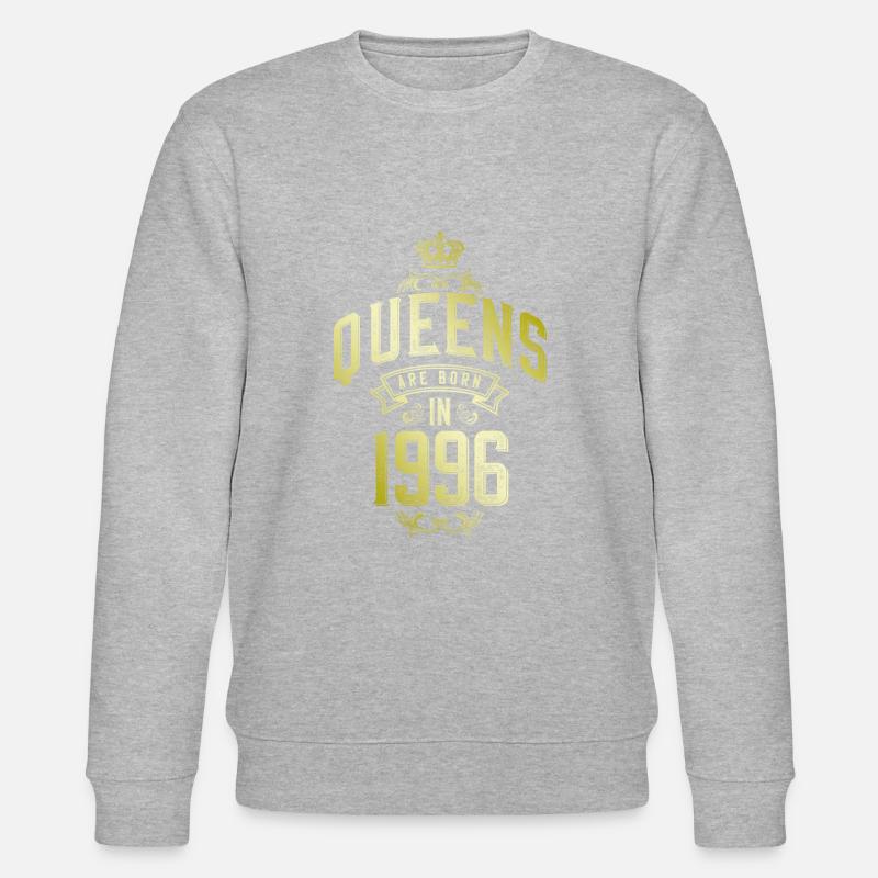 Queens born in 1996 - Stanley/Stella Unisex Bio-Sweatshirt CHANGER  - Grau meliert