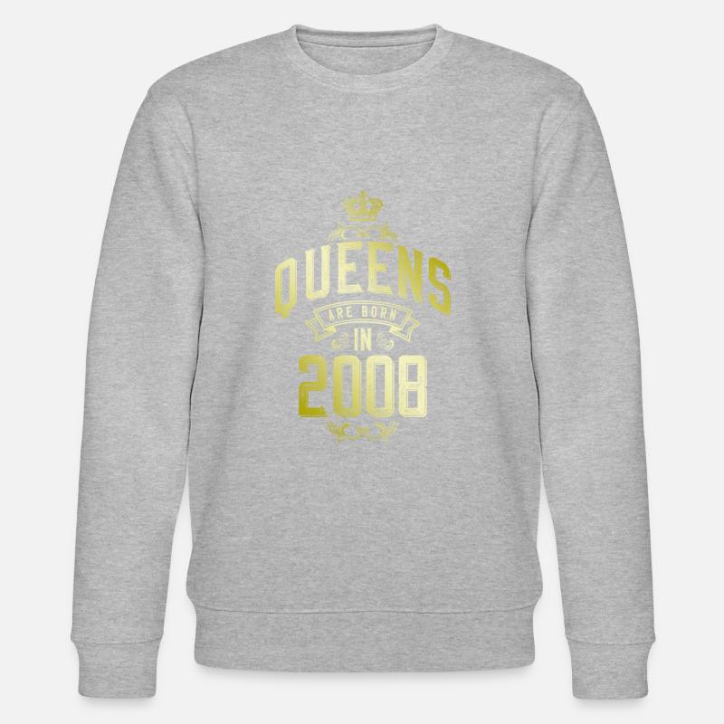 Reines nées en 2008 - Sweat bio CHANGER Stanley/Stella Unisexe - gris chiné