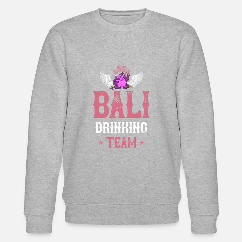 Bali Drinking Team - Stanley/Stella Unisex Bio-Sweatshirt CHANGER  - Grau meliert
