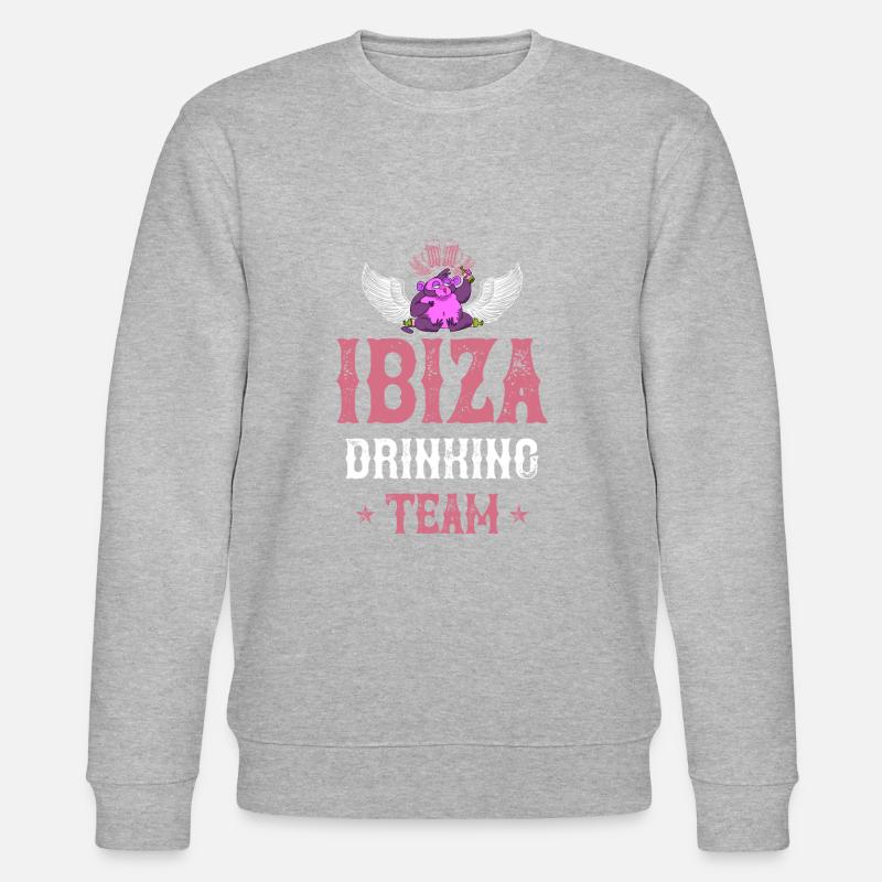 Ibiza Drinking Team - Stanley/Stella Unisex Bio-Sweatshirt CHANGER - Grau meliert