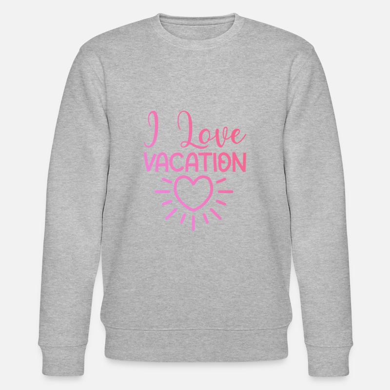 Ich liebe Urlaub - Stanley/Stella Unisex Bio-Sweatshirt CHANGER  - Grau meliert