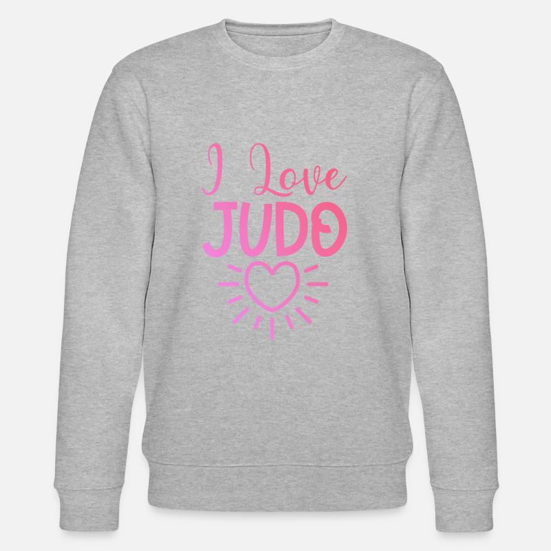 Ich liebe Judo - Stanley/Stella Unisex Bio-Sweatshirt CHANGER  - Grau meliert