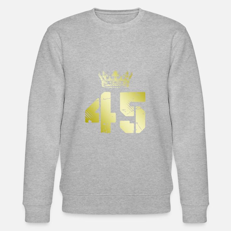 45 Couronne numérique - Sweat bio CHANGER Stanley/Stella Unisexe - gris chiné