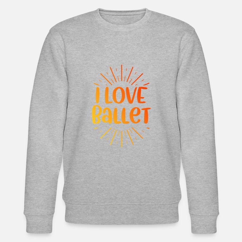 Ich liebe Ballett - Stanley/Stella Unisex Bio-Sweatshirt CHANGER - Grau meliert