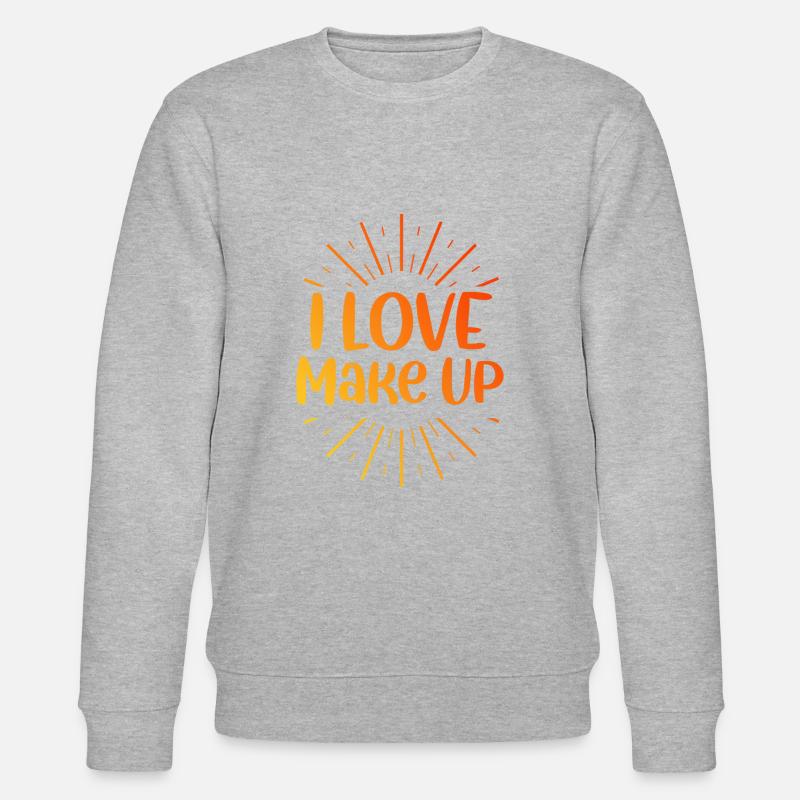 Ich liebe Make up - Stanley/Stella Unisex Bio-Sweatshirt CHANGER  - Grau meliert