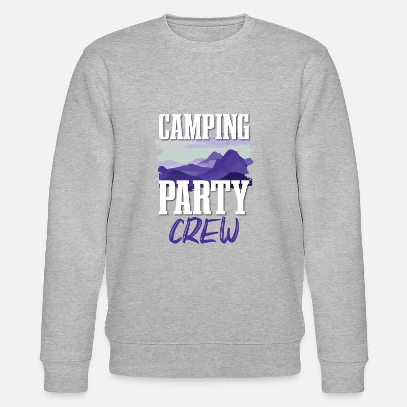 Camping Party Crew - Stanley/Stella Unisex Bio-Sweatshirt CHANGER  - Grau meliert