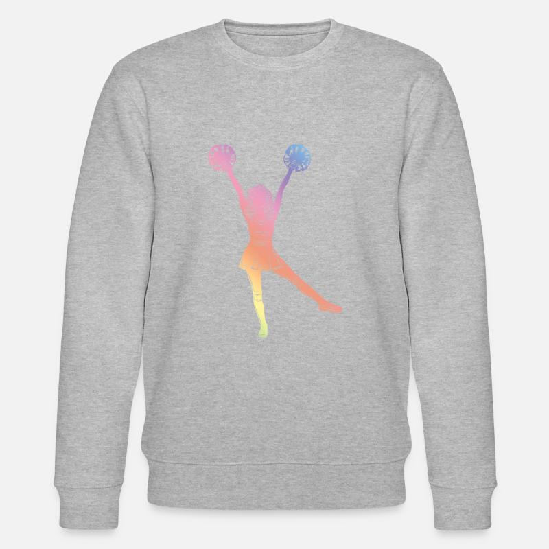 Cheerleader Silhouette - Stanley/Stella Unisex Bio-Sweatshirt CHANGER  - Grau meliert
