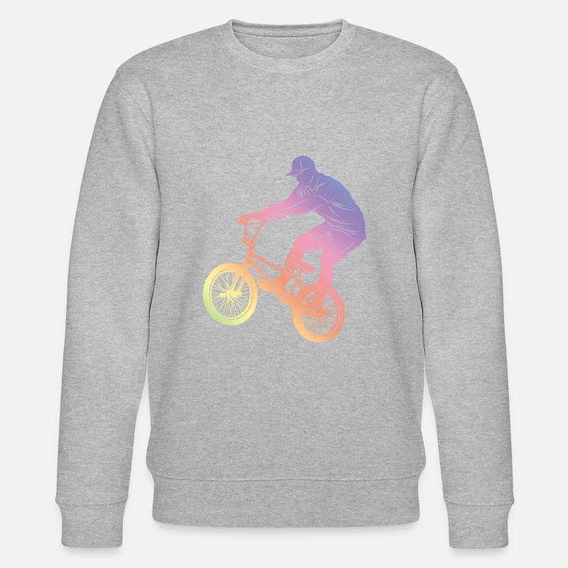 Motocross Silhouette - Stanley/Stella Unisex Bio-Sweatshirt CHANGER  - Grau meliert