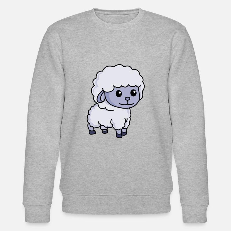 Schaf Comic Tier - Stanley/Stella Unisex Bio-Sweatshirt CHANGER  - Grau meliert