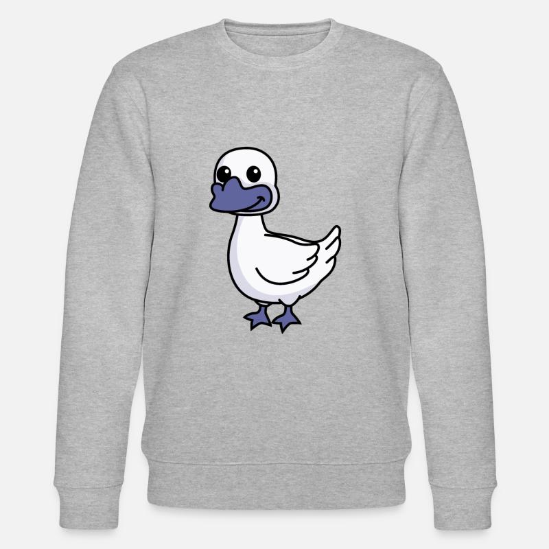 Gans Comic Tier - Stanley/Stella Unisex Bio-Sweatshirt CHANGER  - Grau meliert