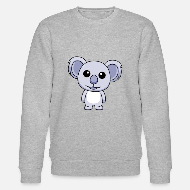 Koala Comic Animal - Sweat bio CHANGER Stanley/Stella Unisexe - gris chiné