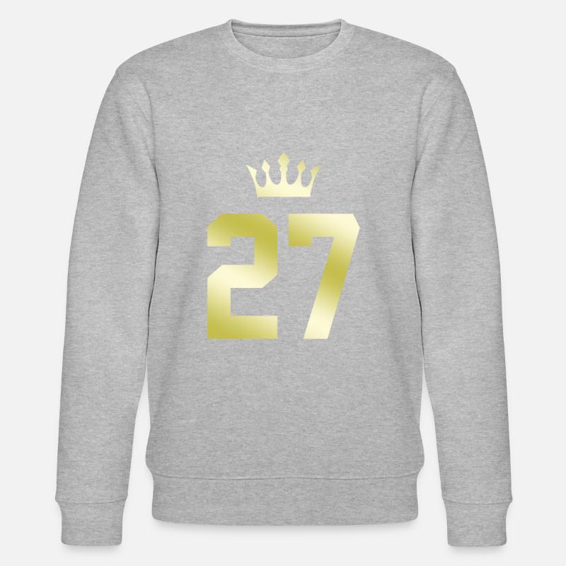 27 Couronne numérique - Sweat bio CHANGER Stanley/Stella Unisexe - gris chiné