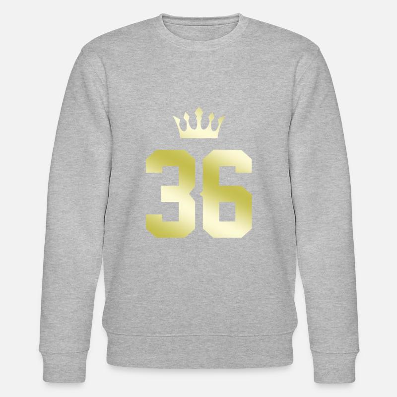 36 Couronne numérique - Sweat bio CHANGER Stanley/Stella Unisexe - gris chiné