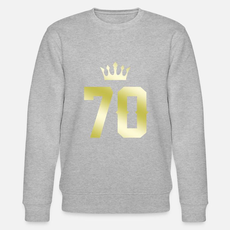 70 Numéro Couronne - Sweat bio CHANGER Stanley/Stella Unisexe - gris chiné