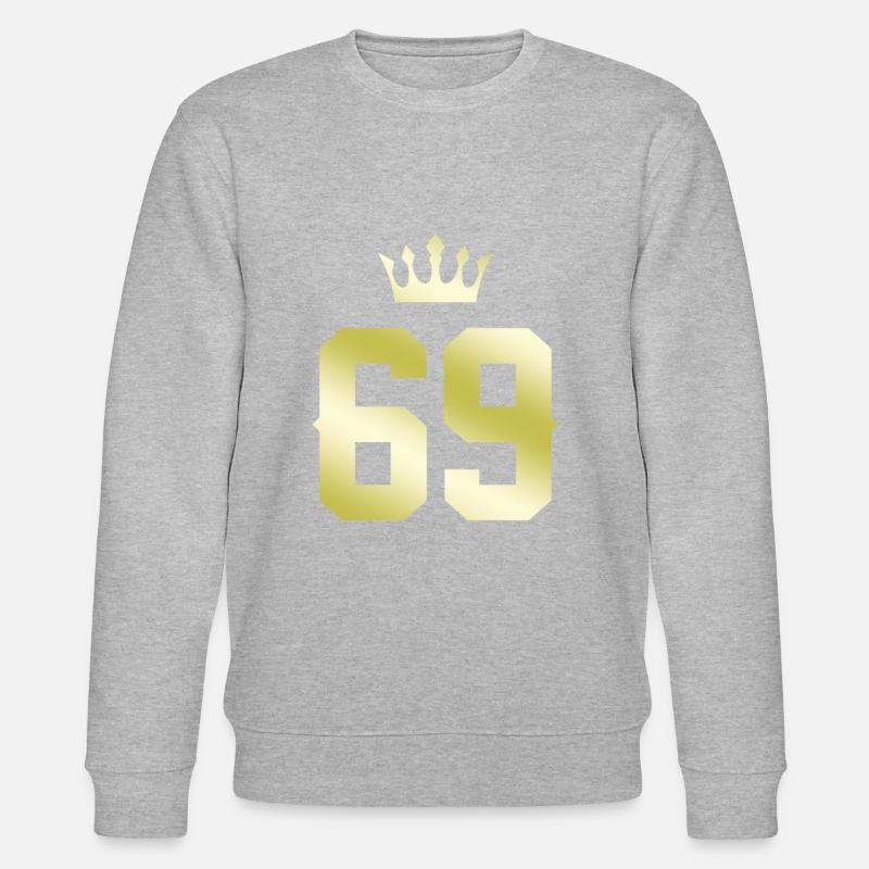 69 Couronne numérique - Sweat bio CHANGER Stanley/Stella Unisexe - gris chiné