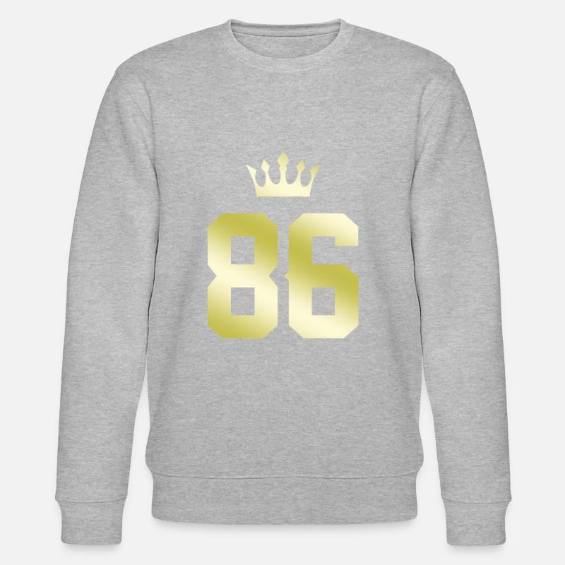 86 Nombre de couronnes - Sweat bio CHANGER Stanley/Stella Unisexe - gris chiné