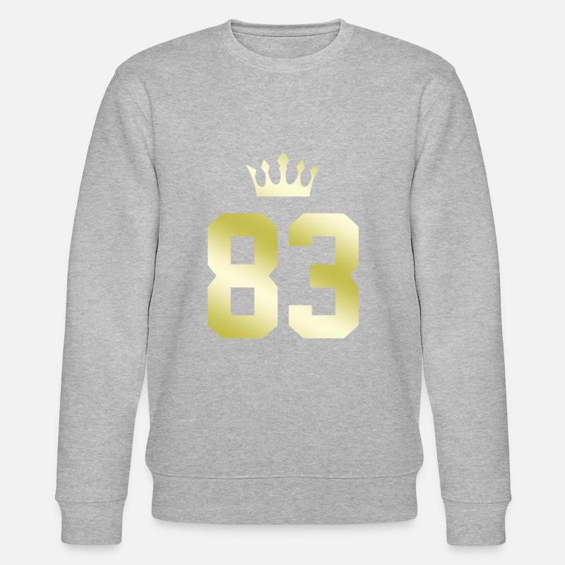 83 Couronne numérique - Sweat bio CHANGER Stanley/Stella Unisexe - gris chiné
