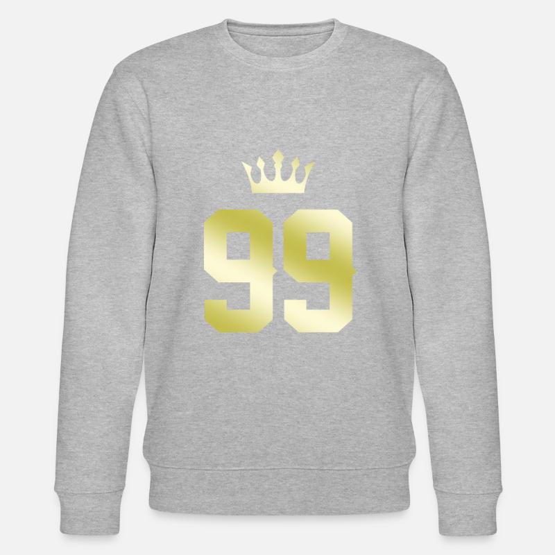99 Couronne numérique - Sweat bio CHANGER Stanley/Stella Unisexe - gris chiné