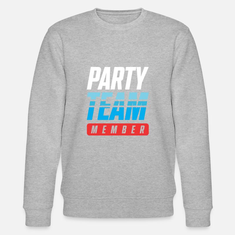 Party Team - Stanley/Stella Unisex Bio-Sweatshirt CHANGER  - Grau meliert