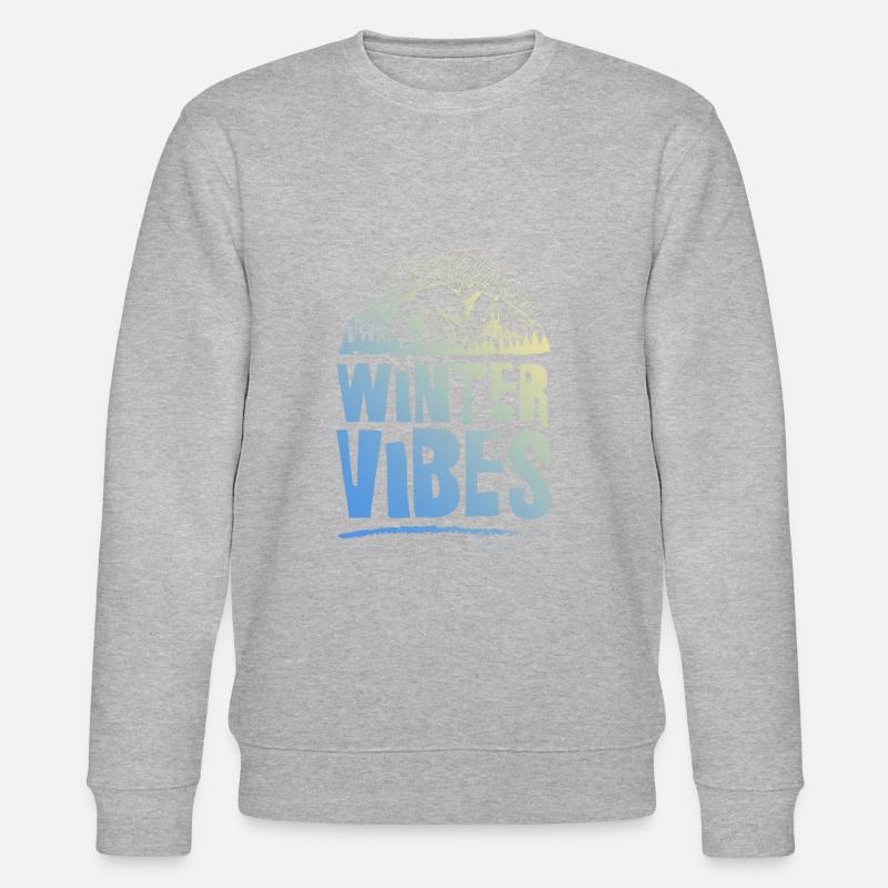 Winter Vibes - Stanley/Stella Unisex Bio-Sweatshirt CHANGER  - Grau meliert
