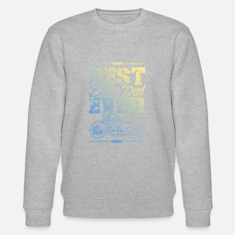 Biker Dad - Stanley/Stella CHANGER Unisex Organic Sweatshirt - heather grey