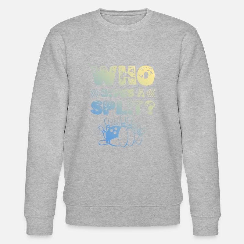 Bowling Split - Stanley/Stella Unisex Bio-Sweatshirt CHANGER  - Grau meliert