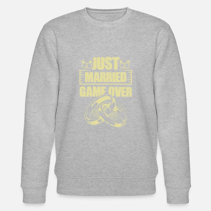 Juste marié Game over - Sweat bio CHANGER Stanley/Stella Unisexe - gris chiné