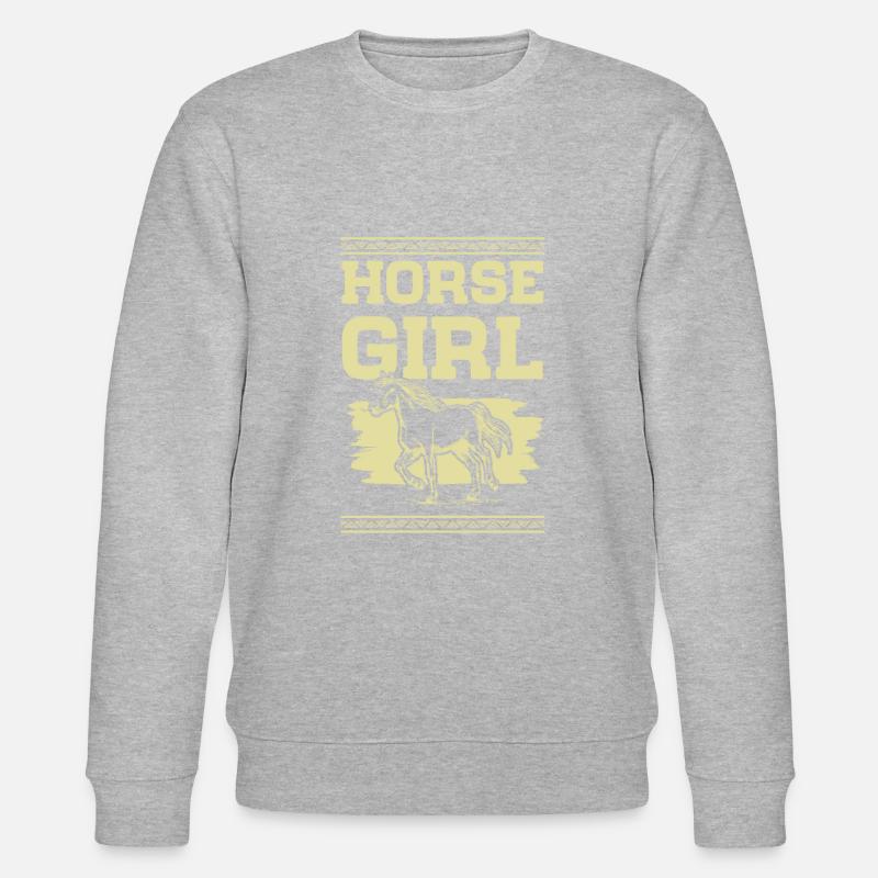 Fille à cheval - Sweat bio CHANGER Stanley/Stella Unisexe - gris chiné